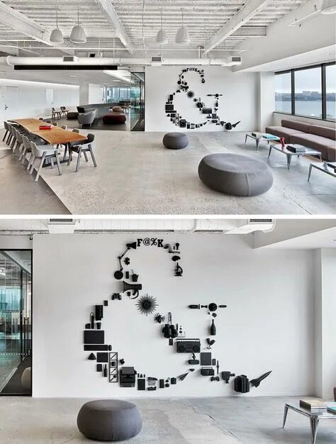Креативное оформление фото Creative Wall Art Ideas to Transform Your Office Space