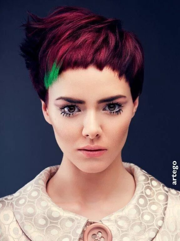Креативные челки на короткие волосы фото Pin su hair