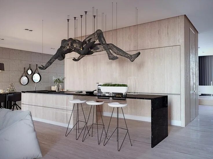 Креативные дизайнеры интерьера Apartment - Picture gallery Ideas de diseño de interiores, Decoración de unas, D