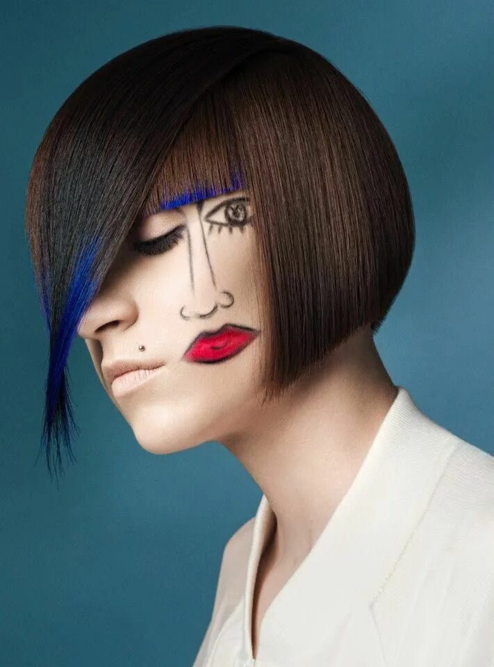 Креативные длинные женские стрижки Real fake Crazy hair, Hair styles, Multi colored hair