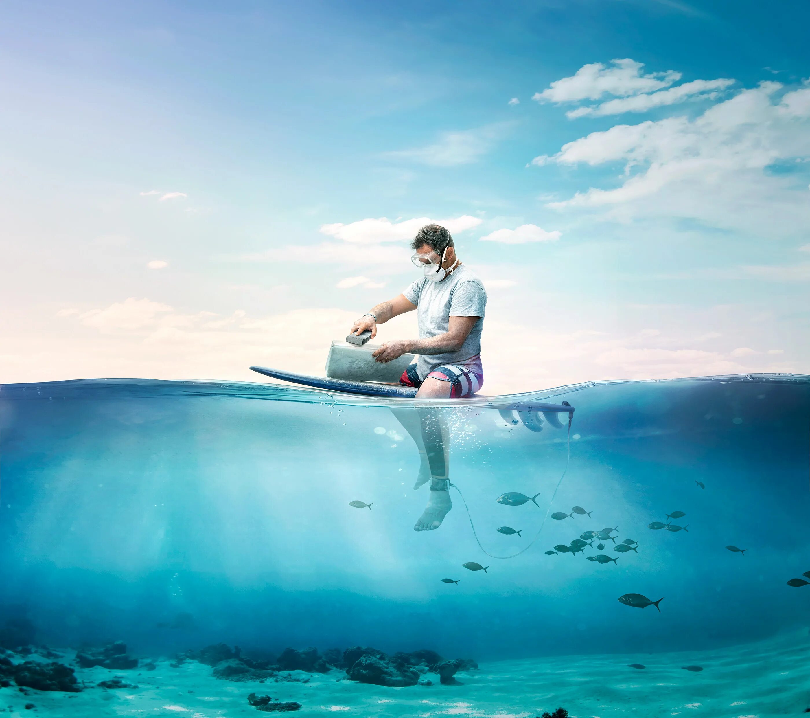 Креативные фото моря Surf Social Wave on Behance