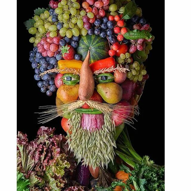 Креативные фото с овощами @the.real.maggie.shepherd Rim 2015, by artist Klaus Enrique, see his amazing wor