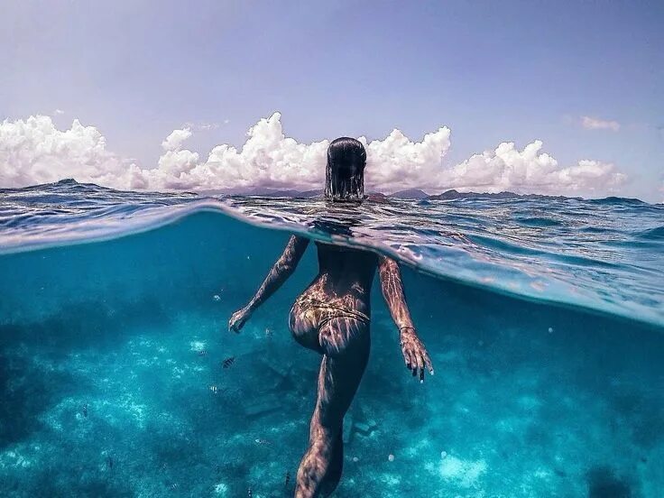 Креативные фото воды Пин на доске Pêche sous marine Подводные фотографии, Фотографии, Водные нимфы