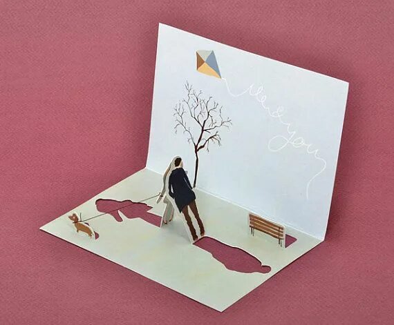 Креативные открытки фото Carte pop-up kiss. Frances and Francis Valentines card design, Valentine cards t