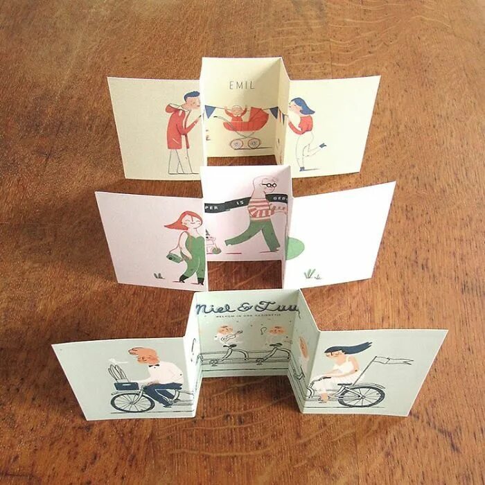 Креативные открытки фото Creative Birth Cards That Reveal Big News When You Open Them Birth cards, Birth 