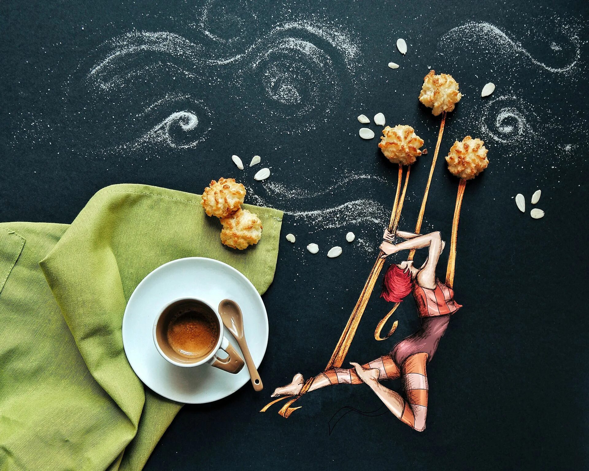 Креативные позитивные картинки Pin on Cinzia Bolognesi Coffee smoothies, Coffee art, Coffee photography