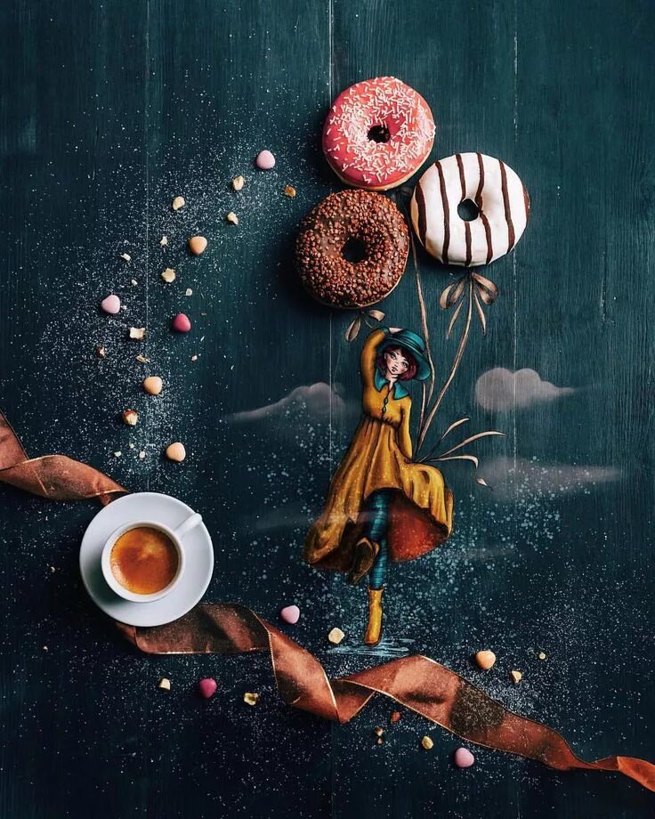 Креативные позитивные картинки Sweet, tasty, colorful balloons to brighten up the day! #littllecoffeestories #t