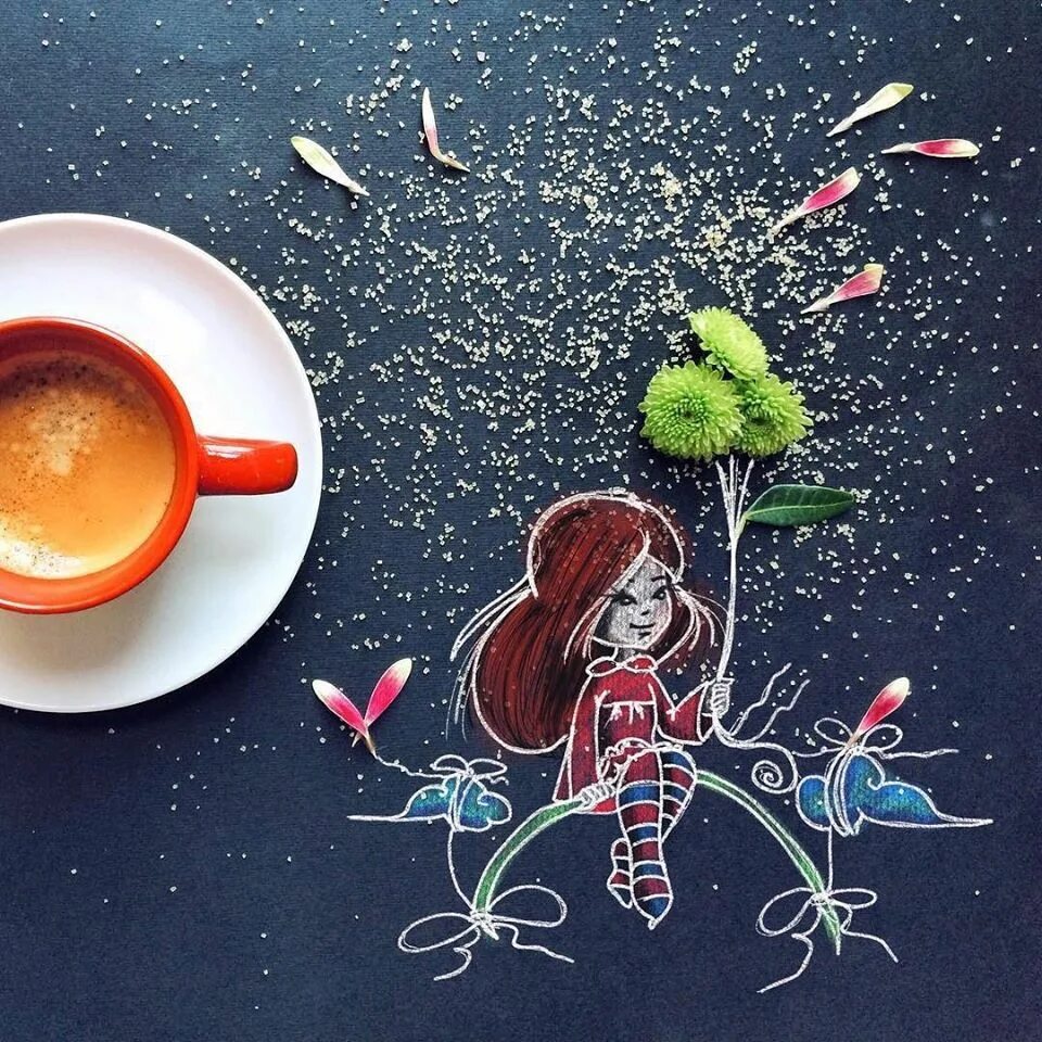 Креативные позитивные картинки Timeline Photos - Кофейный эксперт Сергей Реминный Coffee art, Illustration, Art