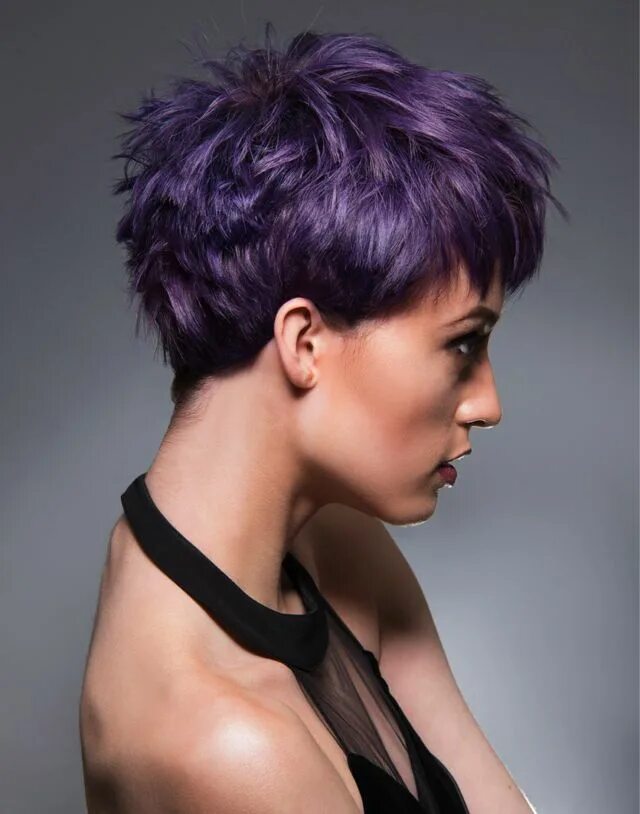 Креативные прически на короткие волосы женские How To Achieve Ultra-Violet Hair Colour - Bangstyle Hair color purple, Violet ha