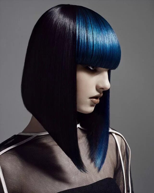 Креативные стрижки каре Southern Hairdresser Of The Year 2013 Rush Hair & Beauty Book Now Blue hair, Hai