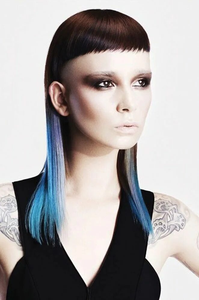 Креативные стрижки на длинные волосы Hair: Darren Bain @HOB Salons. Make-up: Lan Nguyen-Grealis. Stylist: Ozzy Shah. 