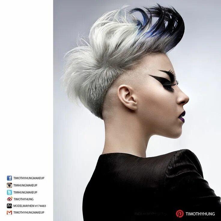Креативные стрижки волосы женские Makeup and styling by Timothy Hung. Hair by Timothy Kuo @ Salon Haze. Photograph