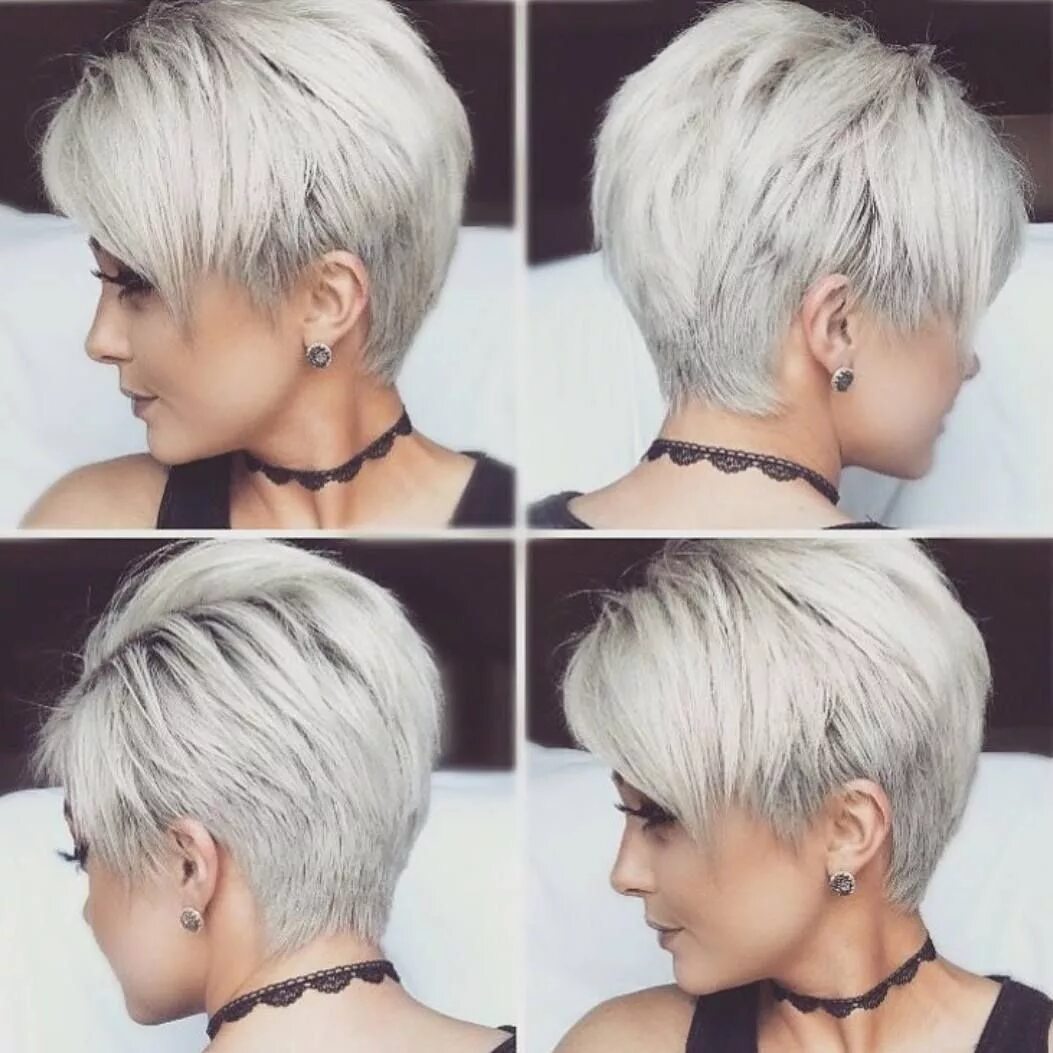 Креативные стрижки женские 2024 на короткие Chic Short Hairstyles for Thick Hair, Women Short Haircut 2018 Short hairstyles 