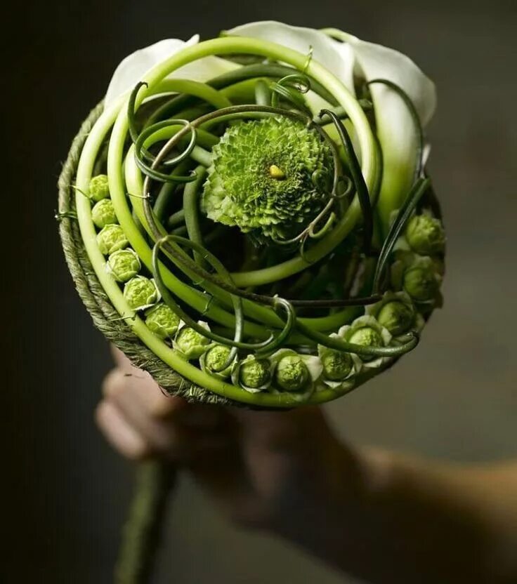 Креативный букет цветов фото Pin by The Dezign Shop on Floral Art Contemporary wedding flowers, Unusual weddi