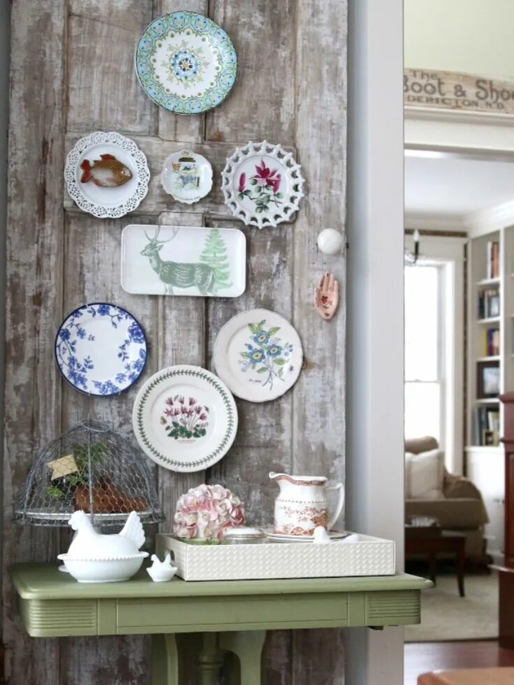 Креативный декор для дома Pin on Styling Plates on wall, Decor, Vintage decor