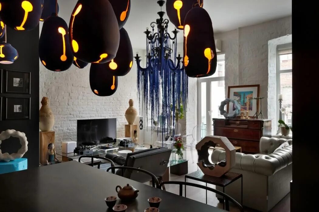 Креативный дизайн интерьера The House of Ideas by Sergey Makhno HomeAdore Decor, Colorful apartment, Interio