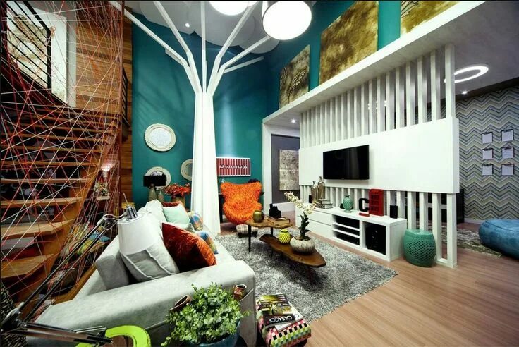 Креативный дизайн интерьера INSPITADORSISIMO! Eclectic interior design, Interior design, Living room designs