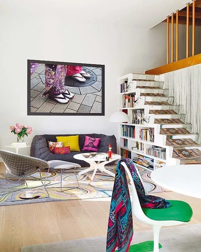 Креативный дизайн интерьера Apartment with Colorful Interior Design in Barcelona Decoración de unas, Decorac