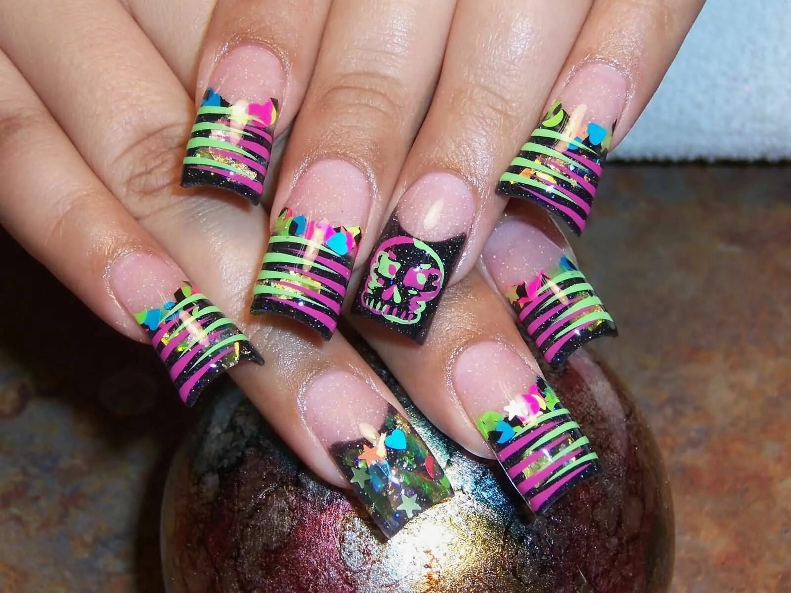 Креативный дизайн ногтей фото Top 50 Trendy Nails Fashionable Colors & Nail Art Ideas - Fashonails Bright nail
