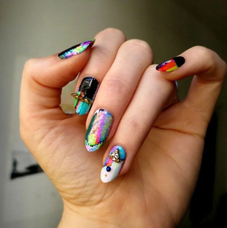 Креативный дизайн ногтей фото Pin by Peachy_bl00d on nails Nails, Love nails, Nail tips