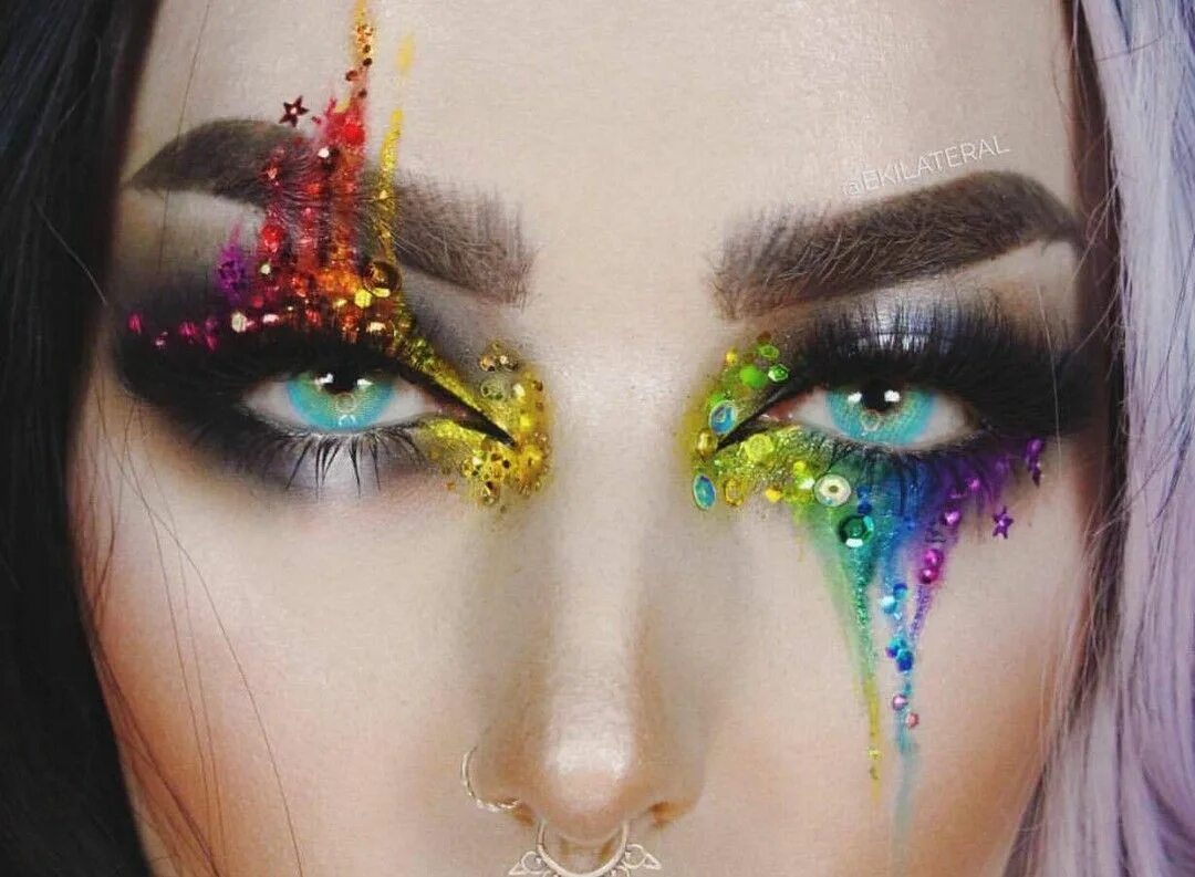 Креативный макияж ULTIMATE LOOK for the glitter obsessed. Tag a friend who would love this! Shop g