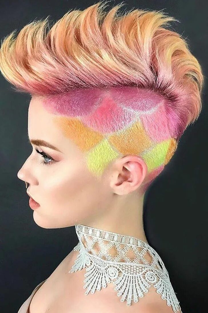 Креативный модный стрижка Pin on Undercut For Women