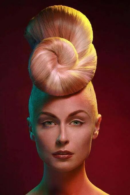 Креативный прически женские 25 Modern Pompadour Hairstyles High fashion hair, Crazy hair, Artistic hair