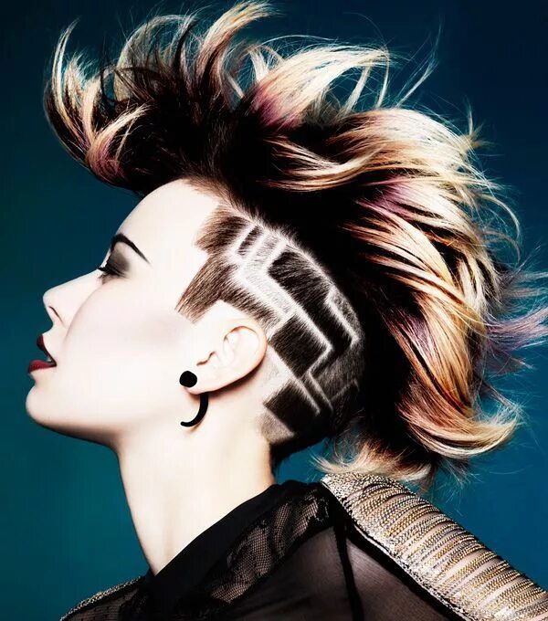 Креативный прически женские 17 Side Undercut Hairstyle Designs Clipper Patterns Tatuaggi capelli, Capelli sp