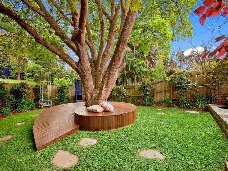 Креативный сад фото Tree Bench Designs That Literary Embrace Nature Landscaping around trees, Garden