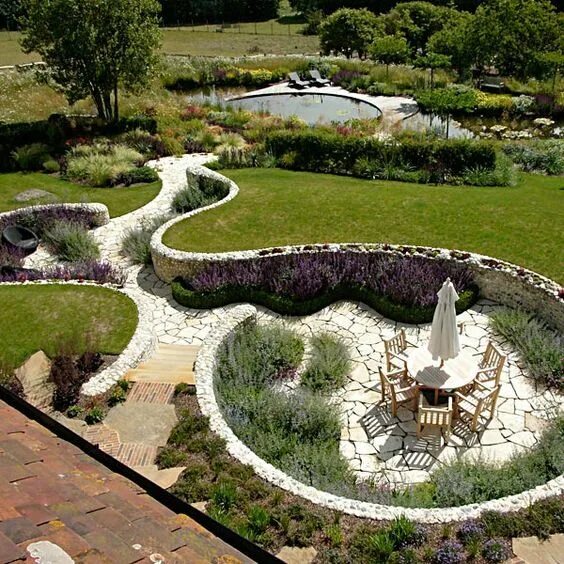 Креативный сад фото Gardening And Landscaping Landscape design, Garden design, Rock garden