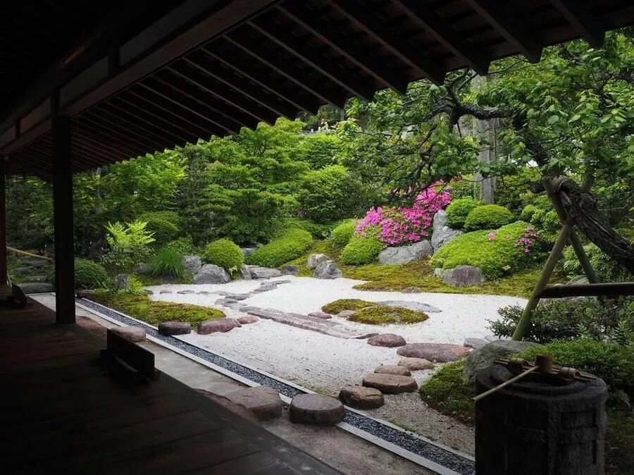 Креативный сад фото Giardino zen Giardino zen, Giardino cinese, Giardinaggio urbano