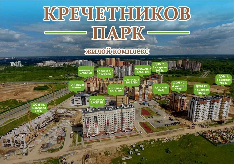 Кречетников парк ул фомушина 35 калуга фото Купить 2-Комнатную Квартиру в Кирпичном Доме в жилом комплексе Кречетников Парк 