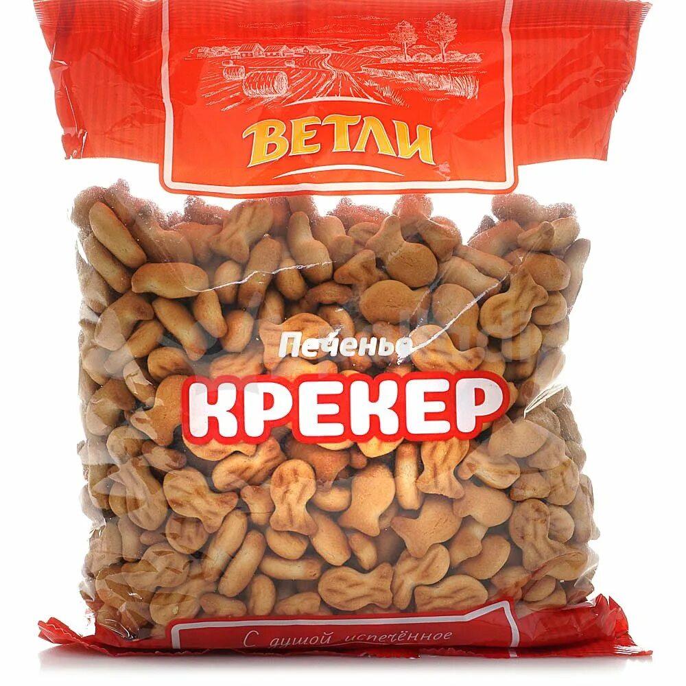 Крекеры рыбки фото Крекер Ветли 350г Рыбки 1/8 купить за 189 руб. с доставкой на дом в интернет-маг