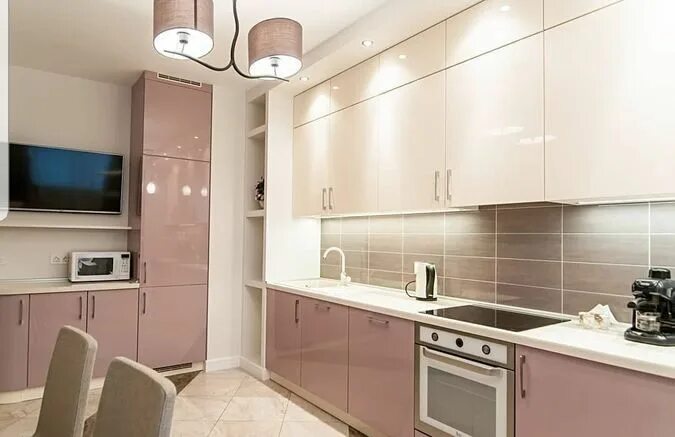 Крем брюле цвет в интерьере кухни фото Ремонт квартир в Москве, ремонт на кухне Кухонная мебель, Ремонт квартиры, Кварт