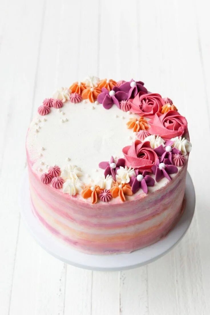 Крем чиз для оформления торта Pin on Cake design Buttercream flower cake, Creative cake decorating, Cake