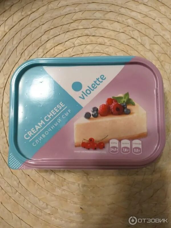 Крем чиз в магните фото Отзыв о Сливочный сыр Карат Violette Cream Cheese для суши, чизкейков, соусов Су