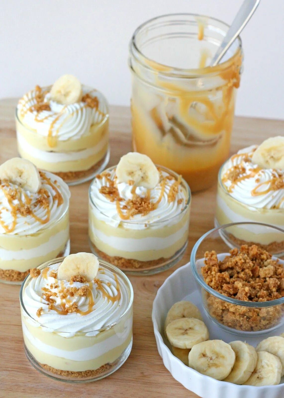 Крем десерт рецепт с фото Banana Caramel Cream Dessert - A simply amazing dessert! Desserts, Caramel desse