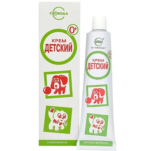 Крем детский свобода фото Купить Крем Свобода Детский 40 гр 1/30 оптом в Москве Глобал Маркет