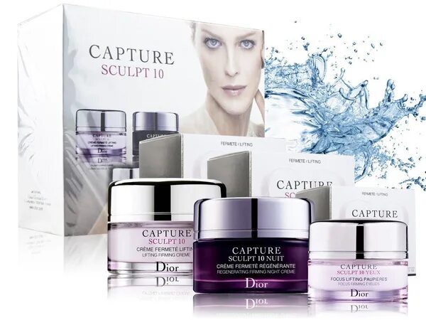 Крем диор фото Christian Dior / Набор антивозрастных кремов для лица 3в1 Capture Sculpt 10 / Но