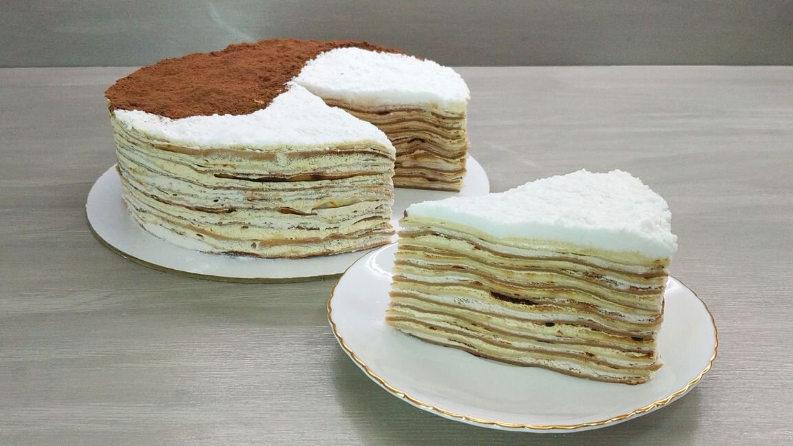 Крем для блинных тортов с фото Блинный торт с нежным сливочным кремом LoveCookingRu Дзен