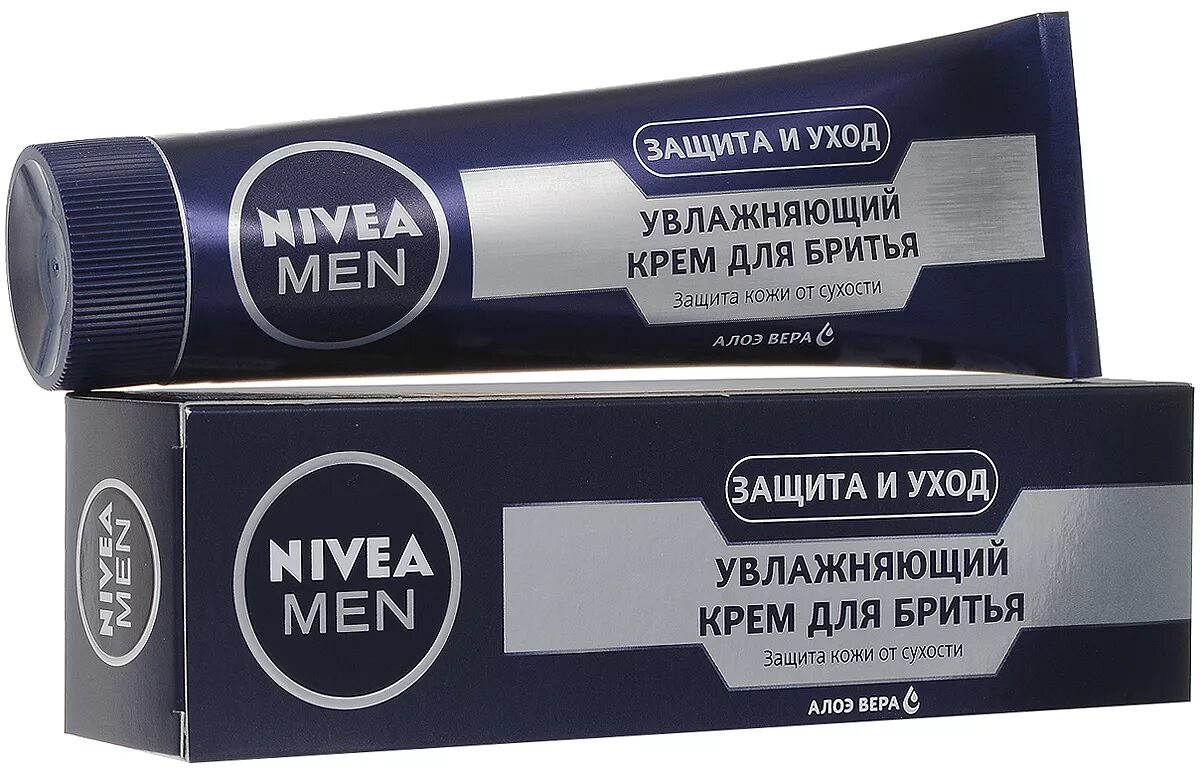 Крем для бритья фото Nivea Средство для бритья, крем, 100 мл - купить с доставкой по выгодным ценам в