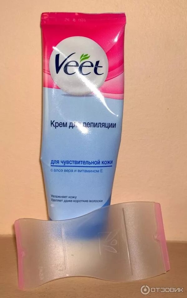 Крем для депиляции фото Отзыв о Крем для депиляции Veet для чувствительной кожи с алоэ вера и витамином 