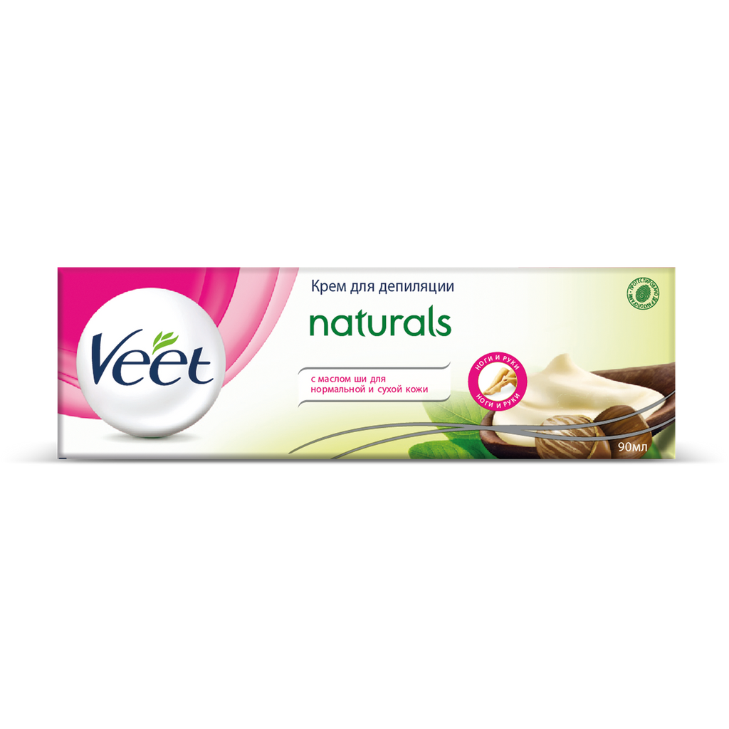 Крем для депиляции фото Veet Naturals крем для депиляции с маслом ши, крем, 90 мл, 1 шт. купить по выгод