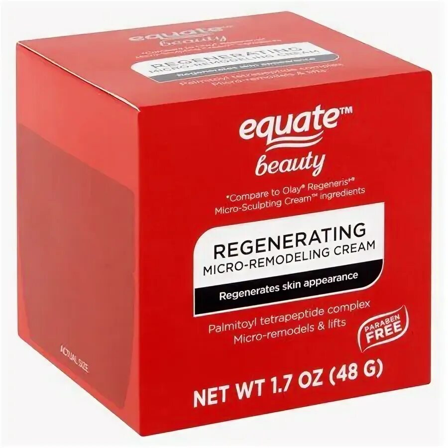 Крем для лица прикатен фото Equate Beauty Regenerating Micro-Remodeling Cream, 1.7 oz - Walmart.com Paraben 