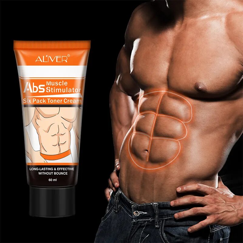 Крем для мужчин фото Aliver 도매 개인 상표 Abs 근육 자극기 지방 세포를 제거하고 6 팩 Abs - Buy Six Pack Toner Cream,Reduce