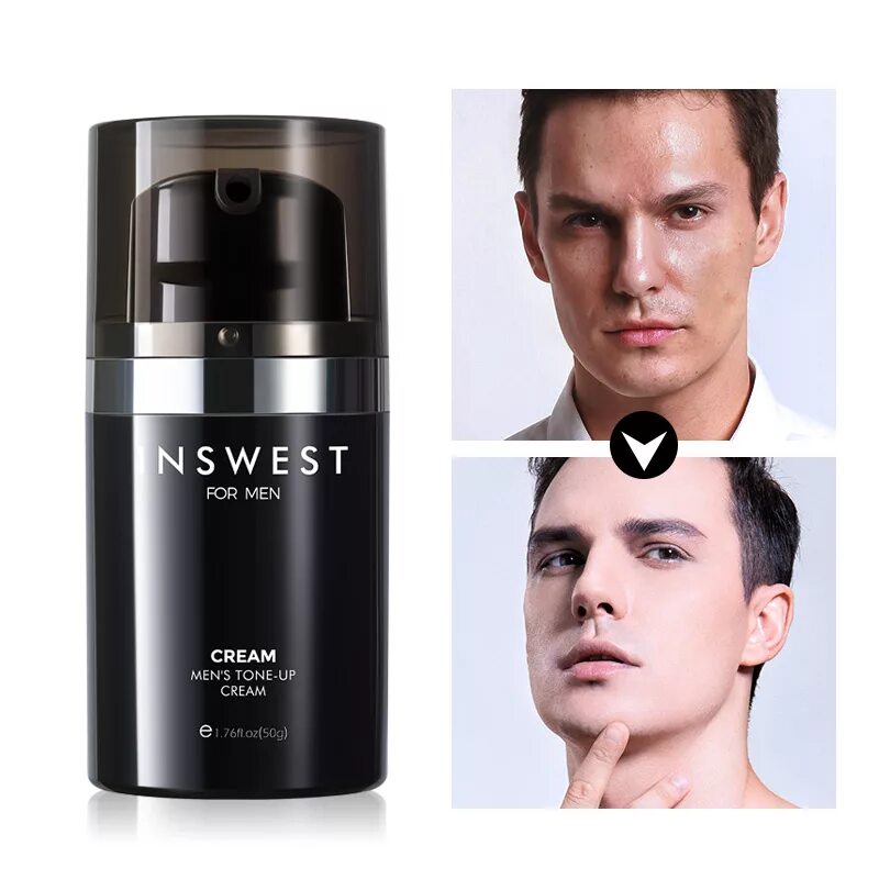 Крем для мужчин фото 50ml Men's Whitening Face Cream Brighten Skin Tone Up Cream Anti Wrinkle Day Cre