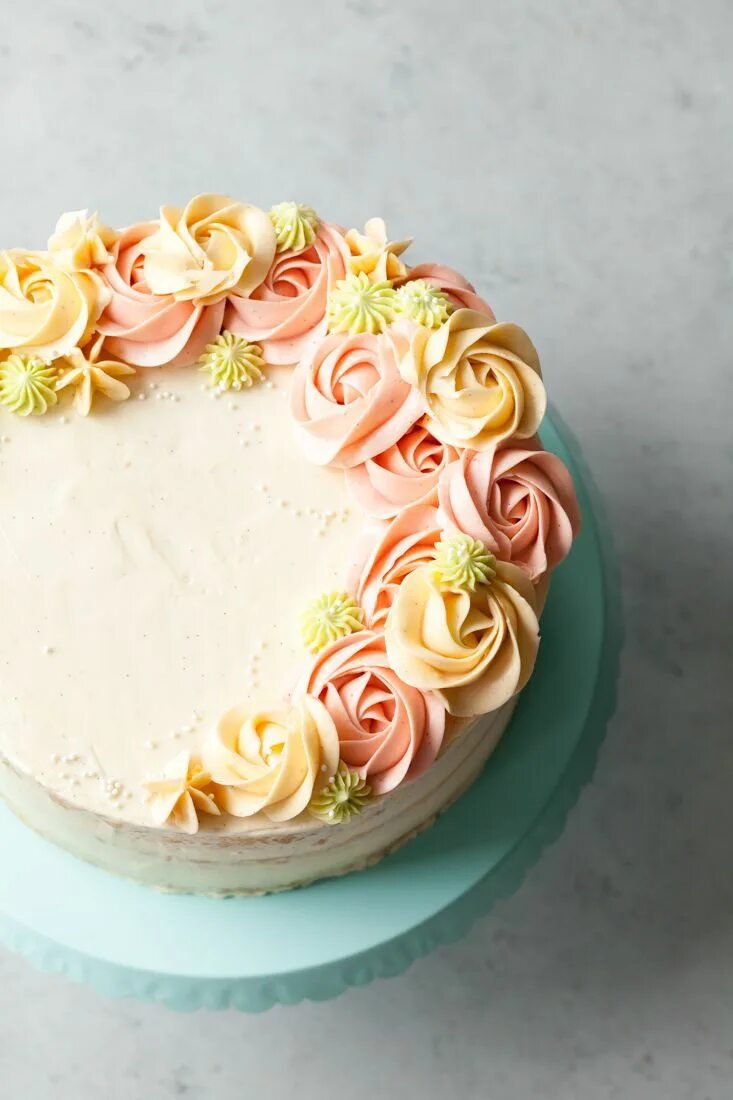 Крем для оформления торта сверху Coconut Vanilla Bean Layer Cake - Style Sweet Cake decorating, Cake, Cake decora