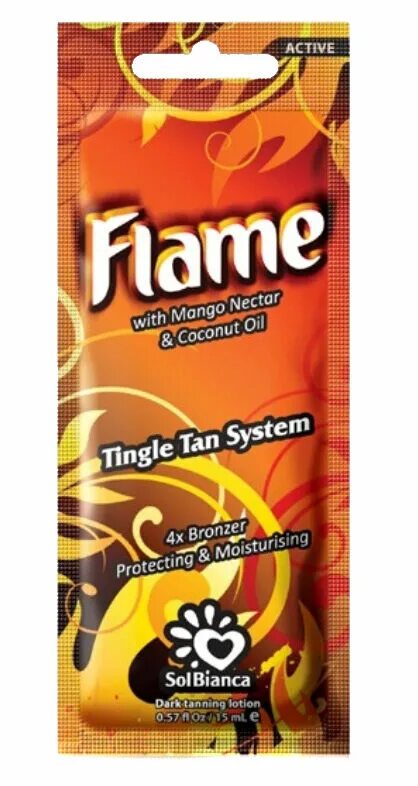 Крем для солярия фото Крем для загара в солярии "Flame" SolBianca 15 мл Косметика для загара. Средства