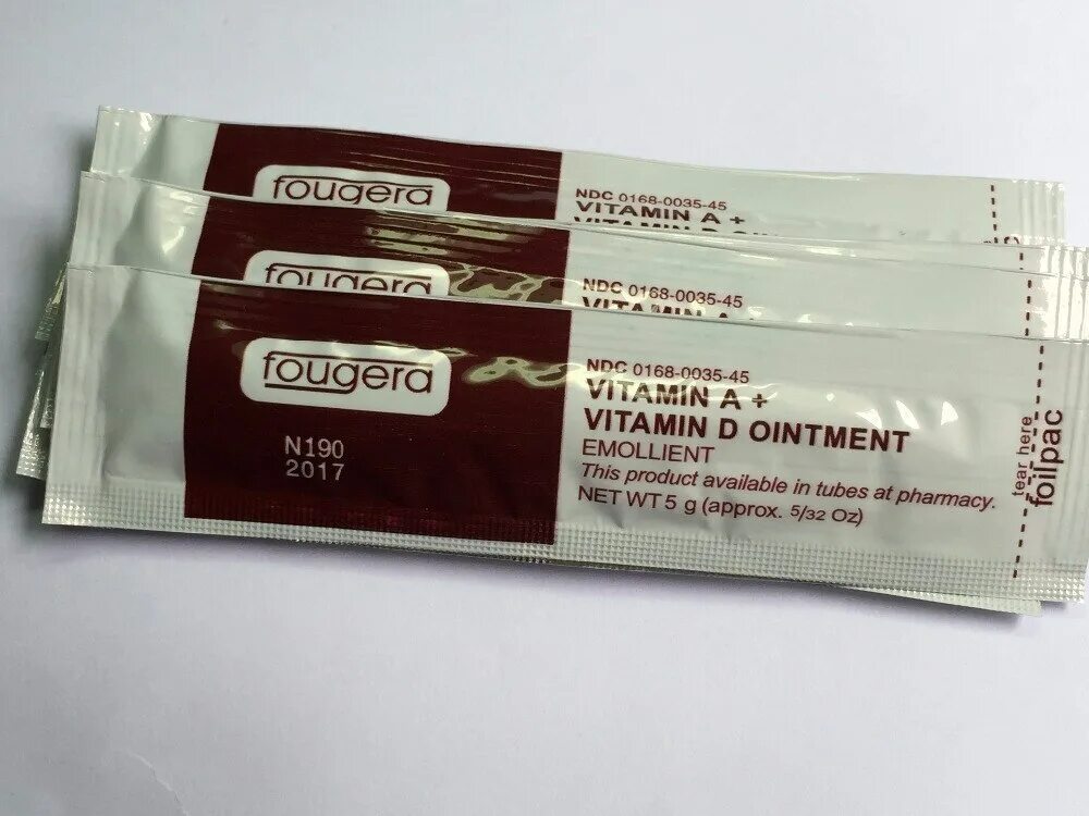 Крем для татуажа Free Shipping 50pcs/lot Fougera VITAMIN A+VITAMIN D OINTMENT 5g/pc Tattoo Afterc