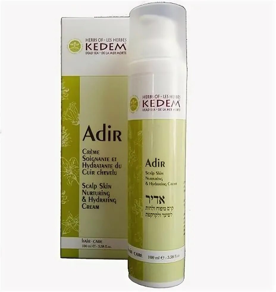 Крем для волос фото Kedem. Adir - Scalp skin nurturing & hydrating cream Dead Sea Cosmetics Dead